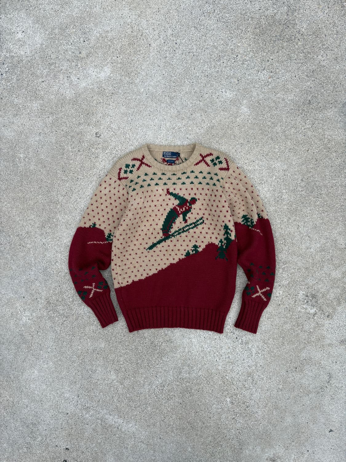 80-90‘s 폴로 랄프로렌 스키 헤비울 니트 상품이미지1