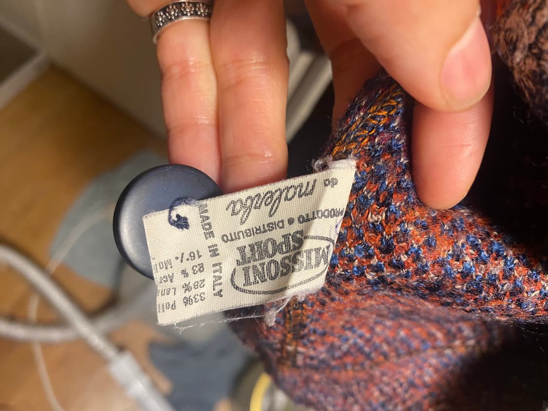 미쏘니 스포츠 패턴 가디건 상품이미지7