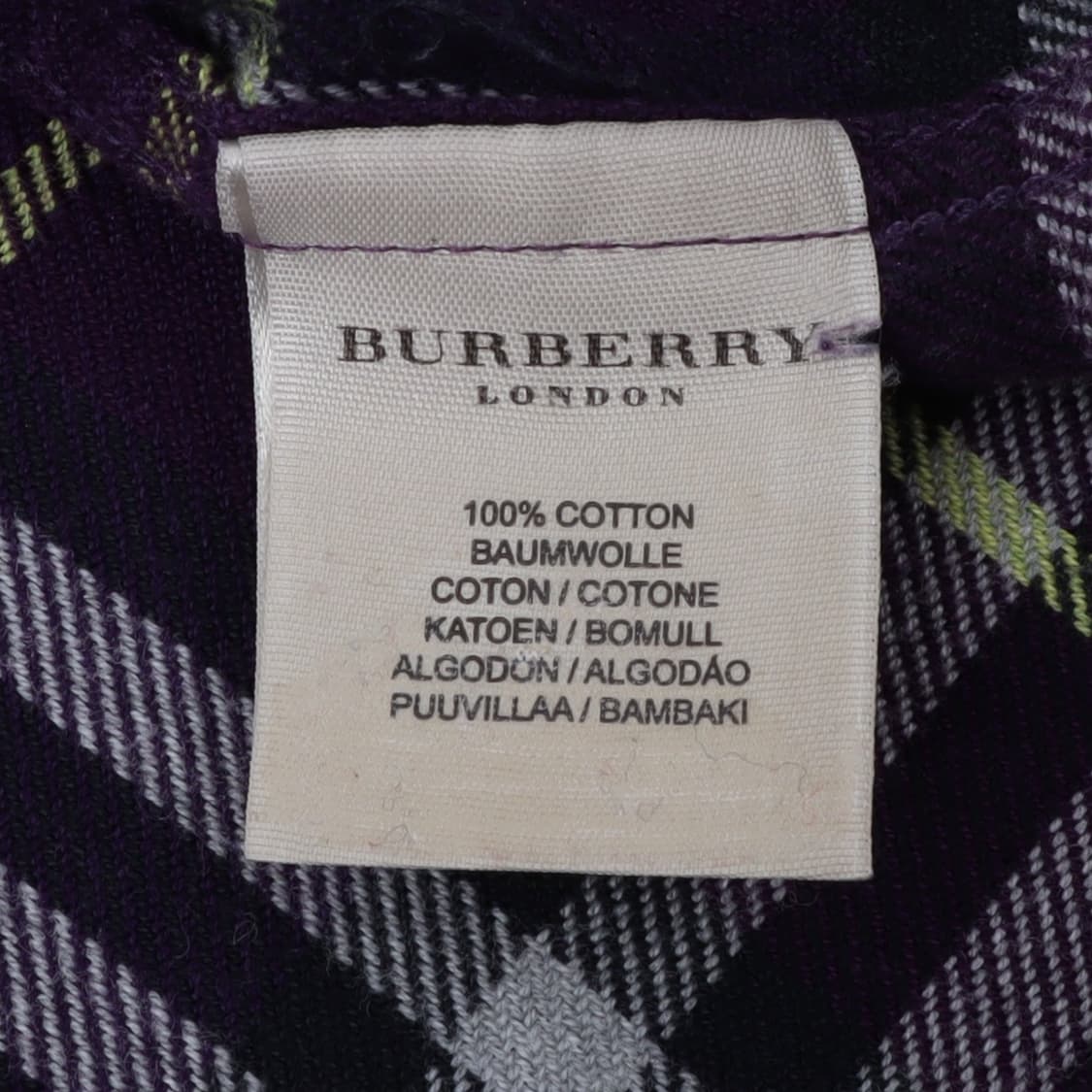 버버리 런던 퍼플 노바체크 셔츠 상품이미지9