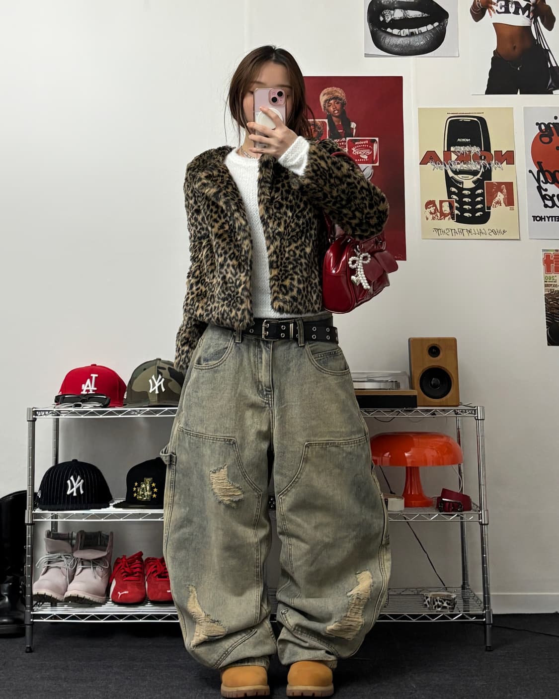 올드 빈티지 레오파드 퍼 자켓 상품이미지4