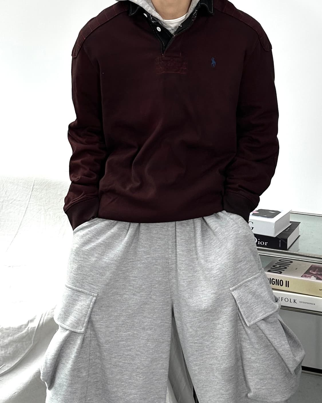 폴로 랄프로렌 버건디 pk L 상품이미지1