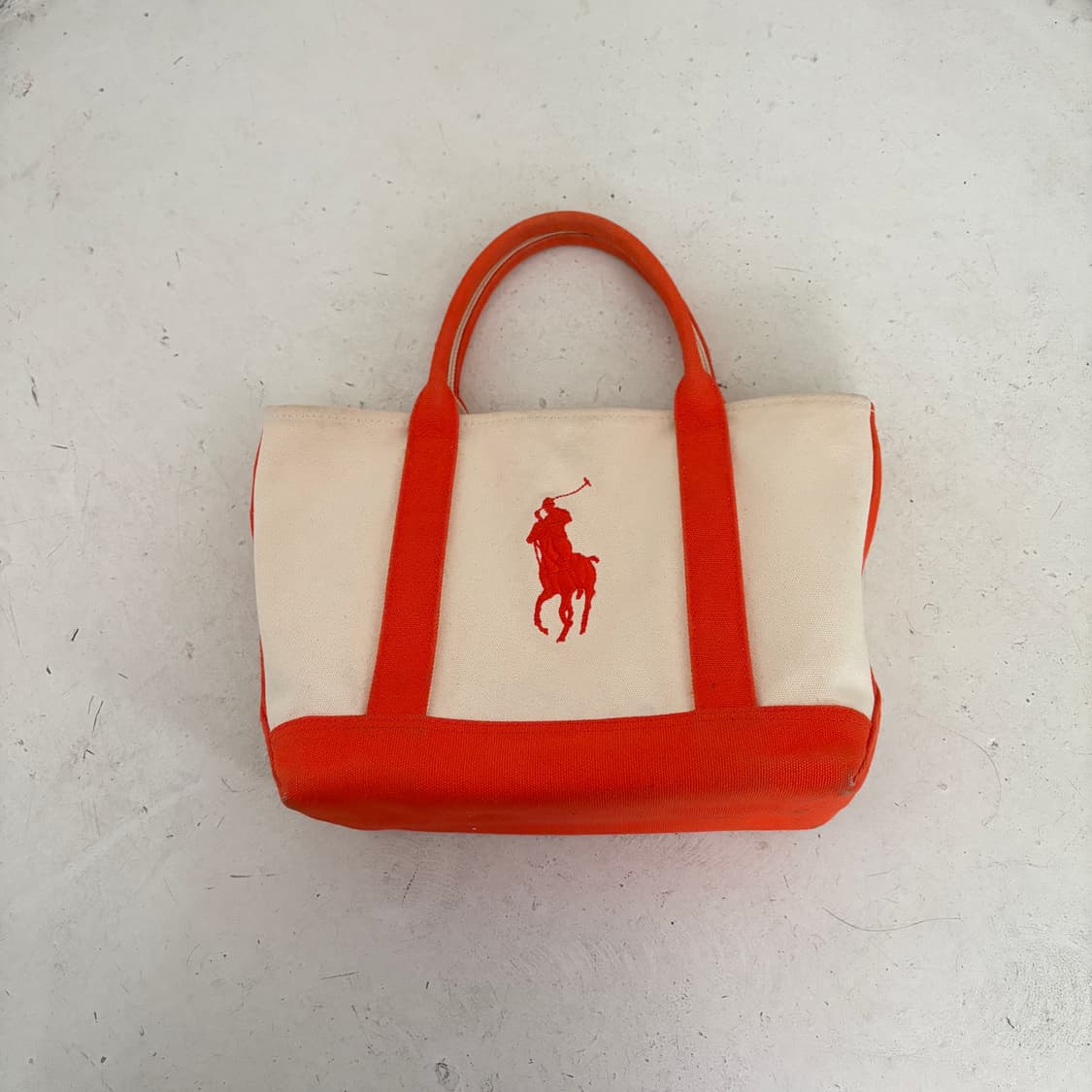 폴로 랄프로렌 빅포니 빈티지 캔버스 토트백 OS 상품이미지3