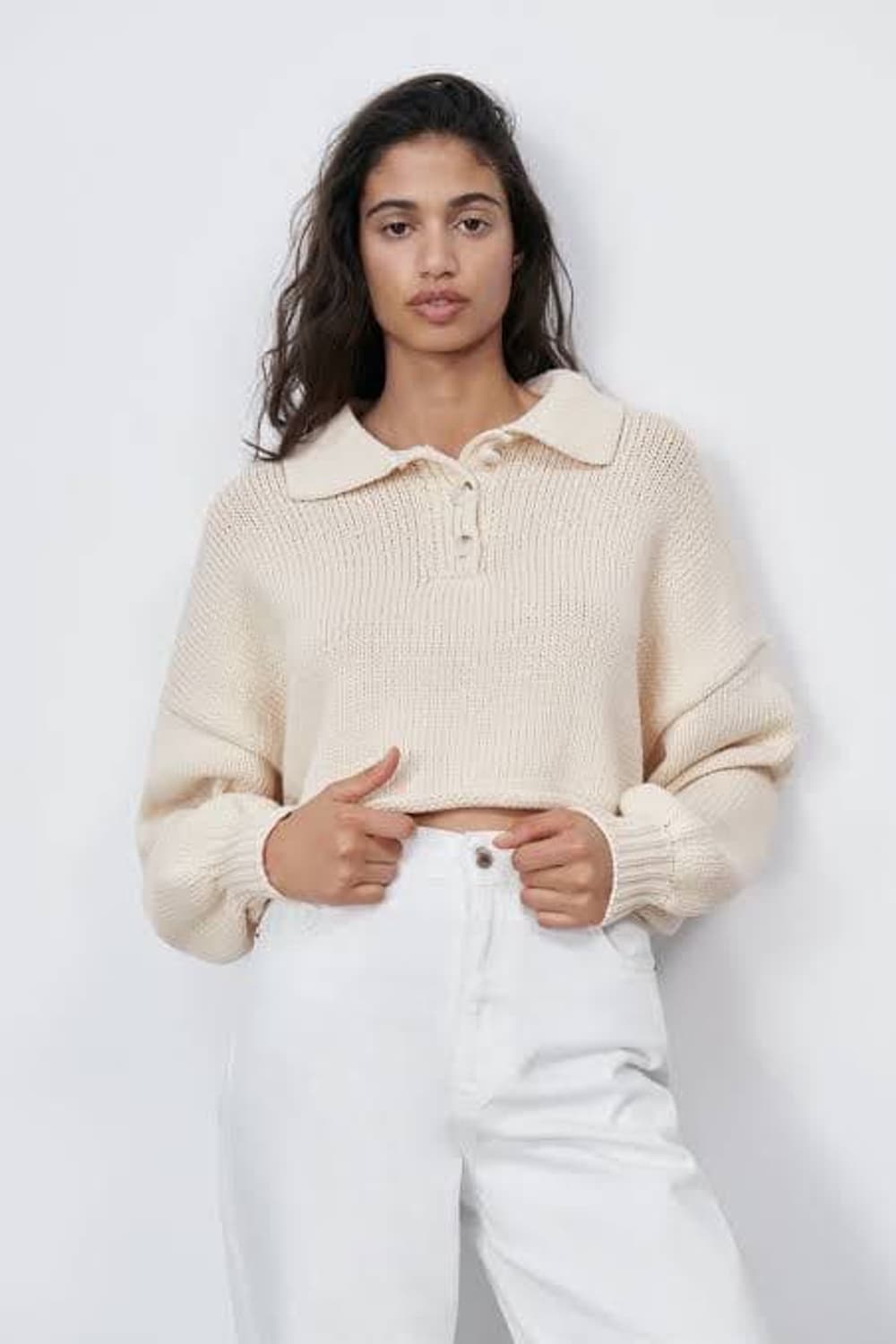 [새상품] ZARA 자라 크롭트 스웨터 니트 S 상품이미지2