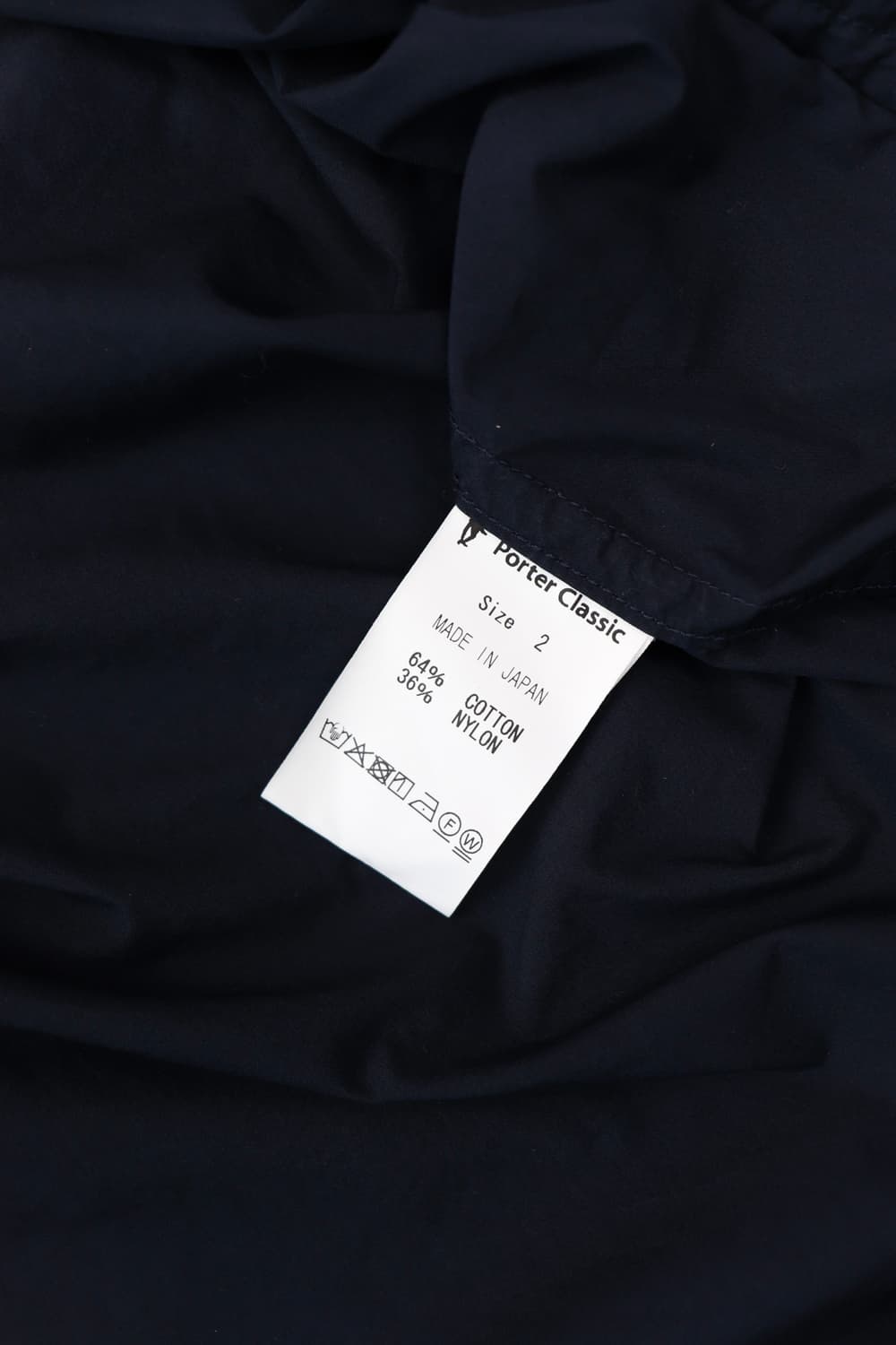 Porter classic C/N 셔링 셔츠자켓 네이비 상품이미지10