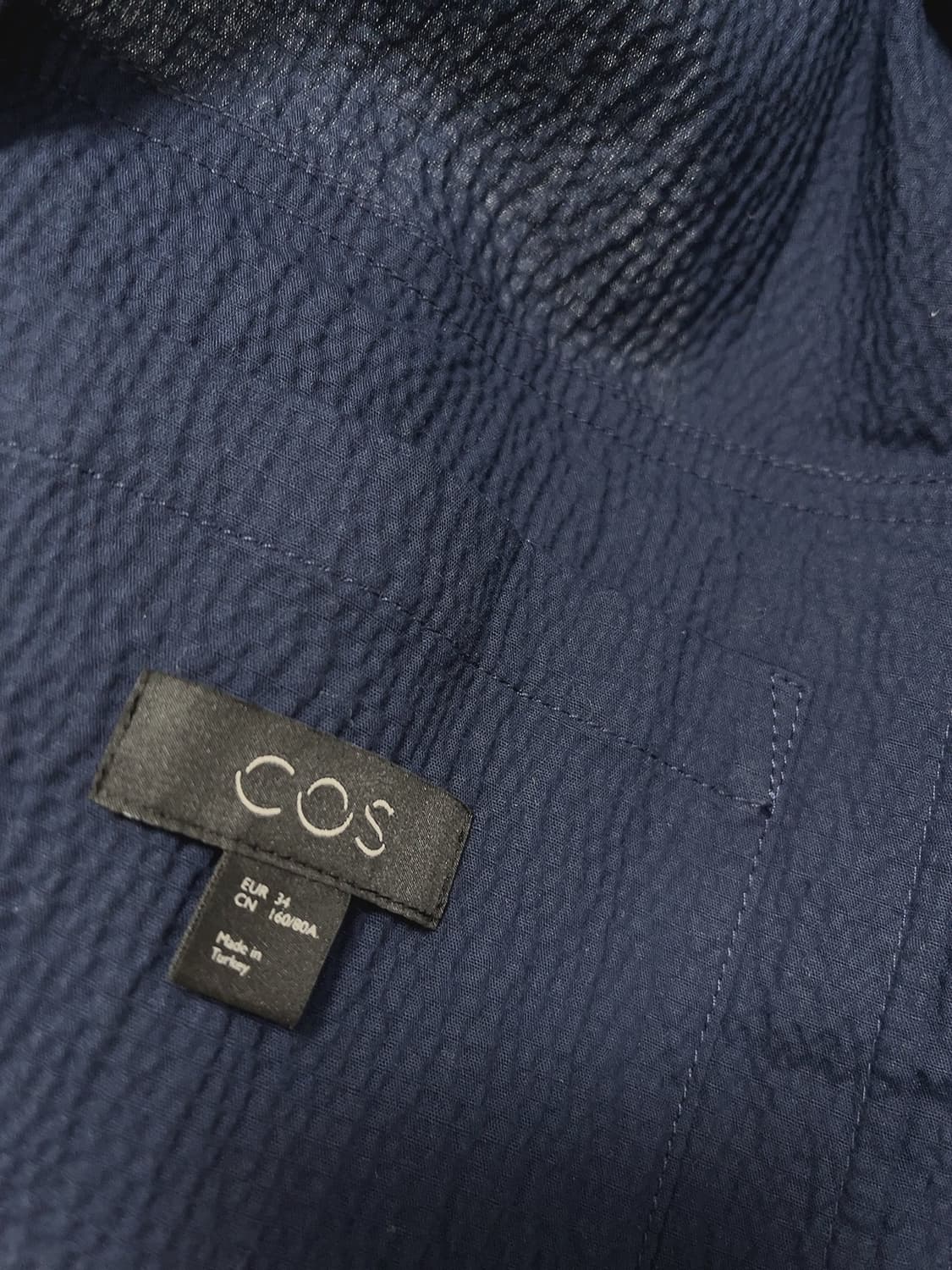 코스 네이비 시어서커 자켓  상품이미지7