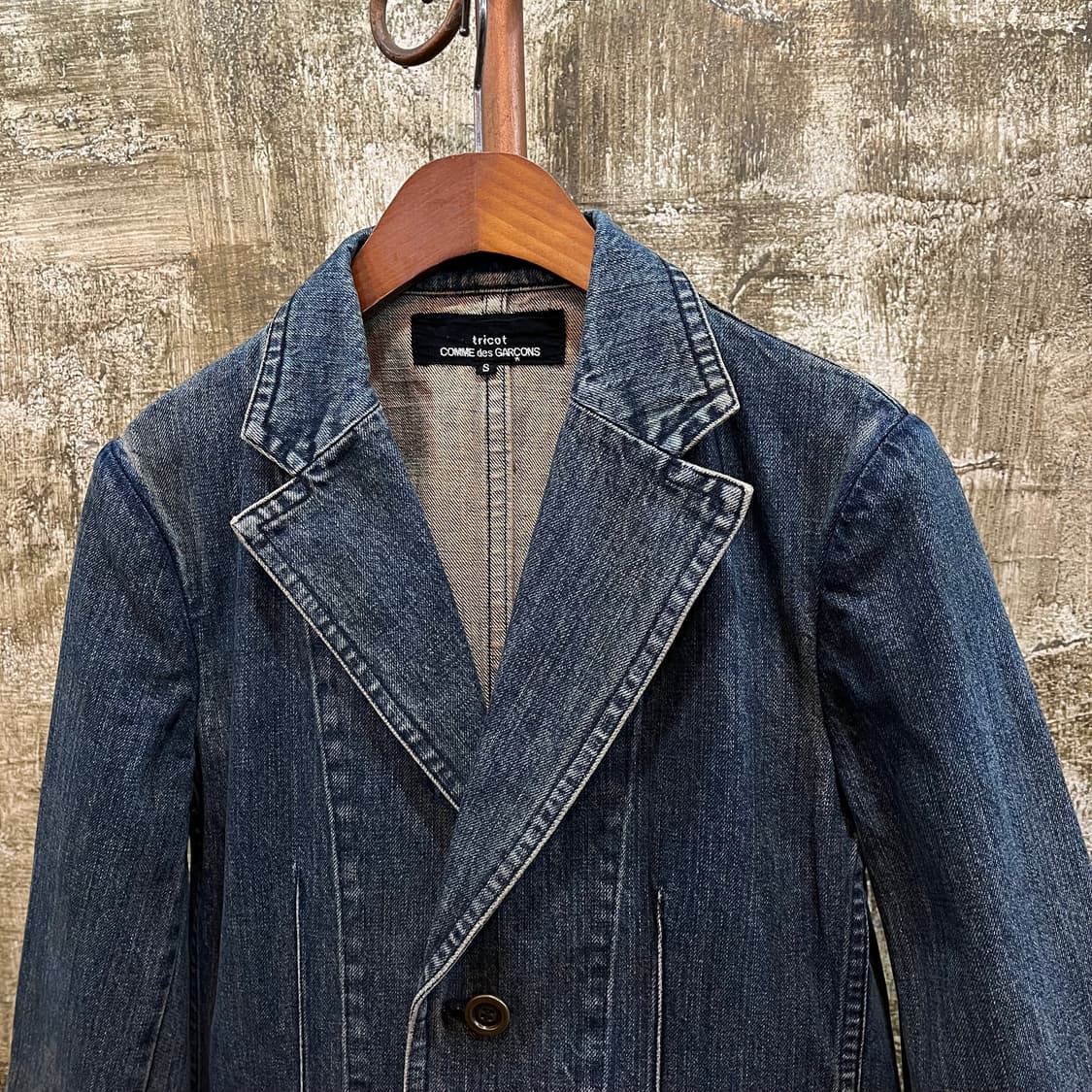 00s 트리콧 꼼데가르송 데님 자켓 상품이미지2