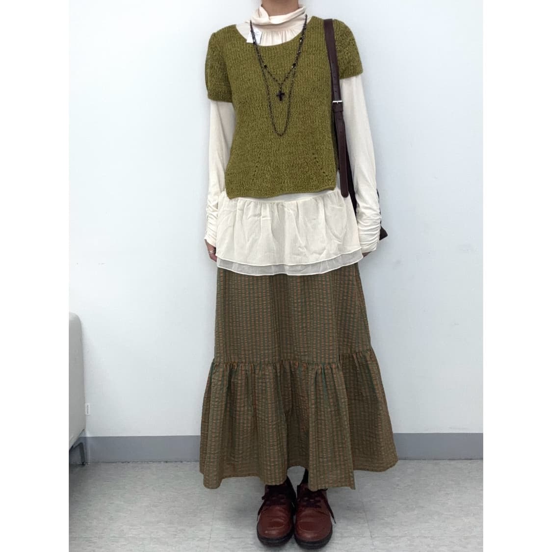 빈티지 반팔 니트 상품이미지2