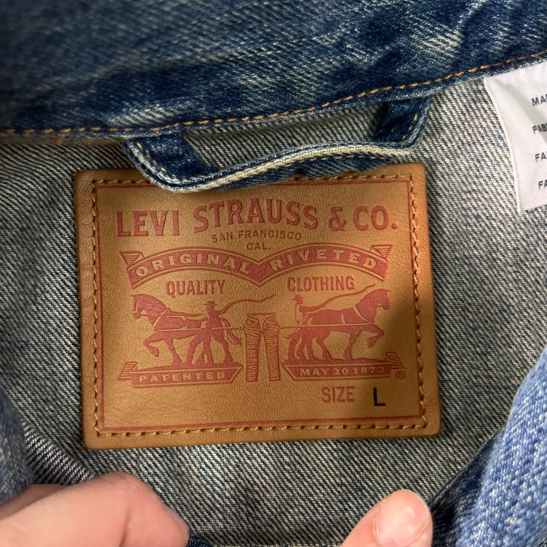 100 리바이스 데님 트러커 자켓 상품이미지3