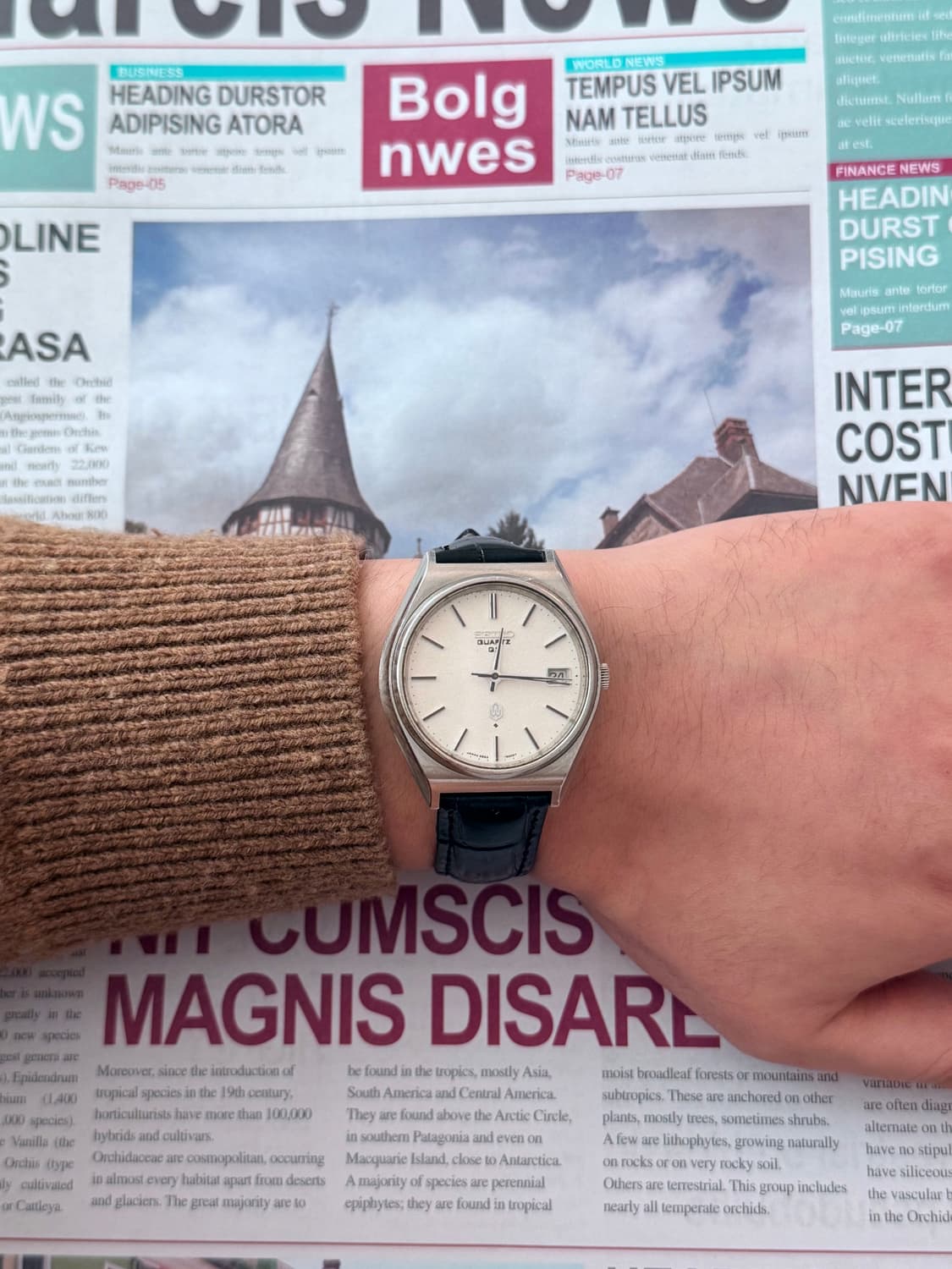 Seiko 세이코 Quartz QZ Date 상품이미지8