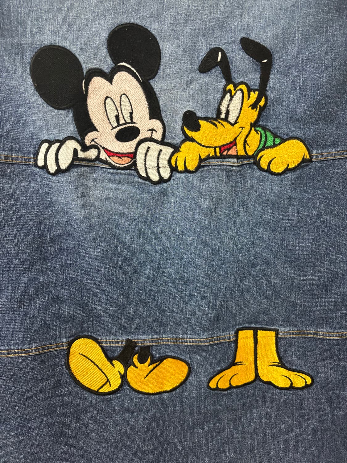 빈티지 디즈니 미키마우스 데님 셔츠 남방 상품이미지6