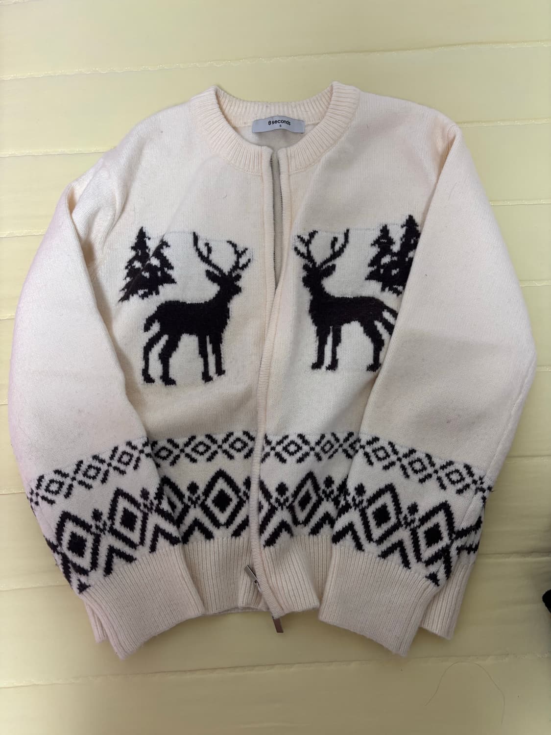 8seconds 노르딕 니트 집업 상품이미지1