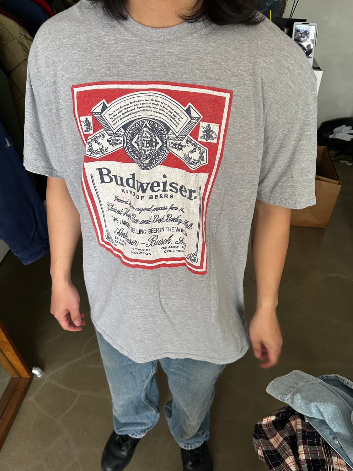 Budweiser 빅로고 그래픽 티셔츠 상품이미지2