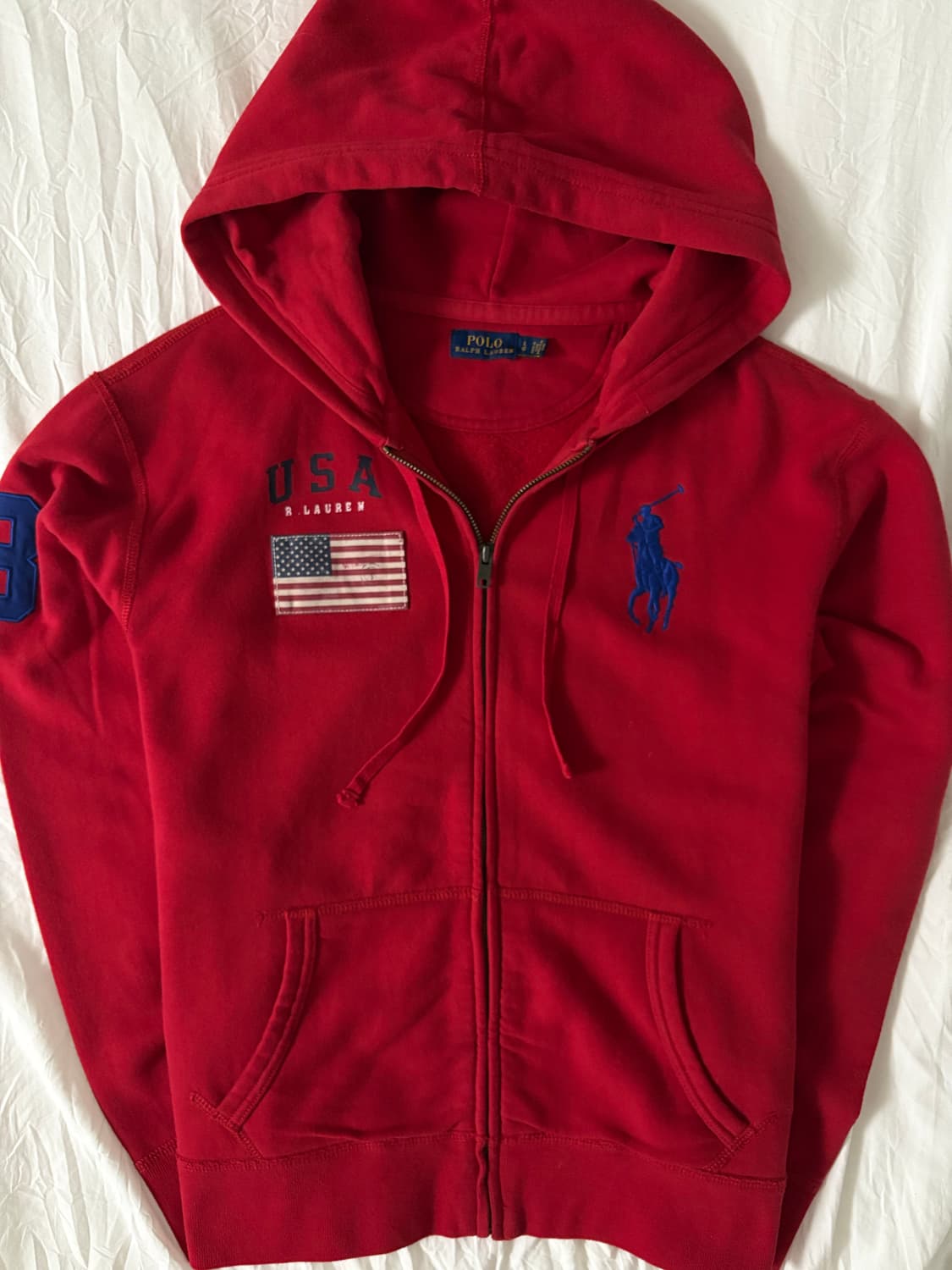 폴로 빅포니 성조기 후드집업 상품이미지1