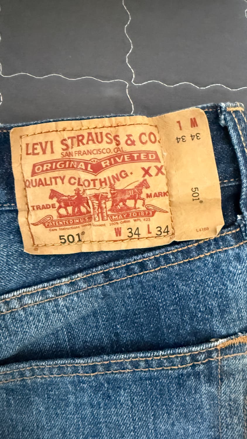 리바이스 501 W34 L34 상품이미지3