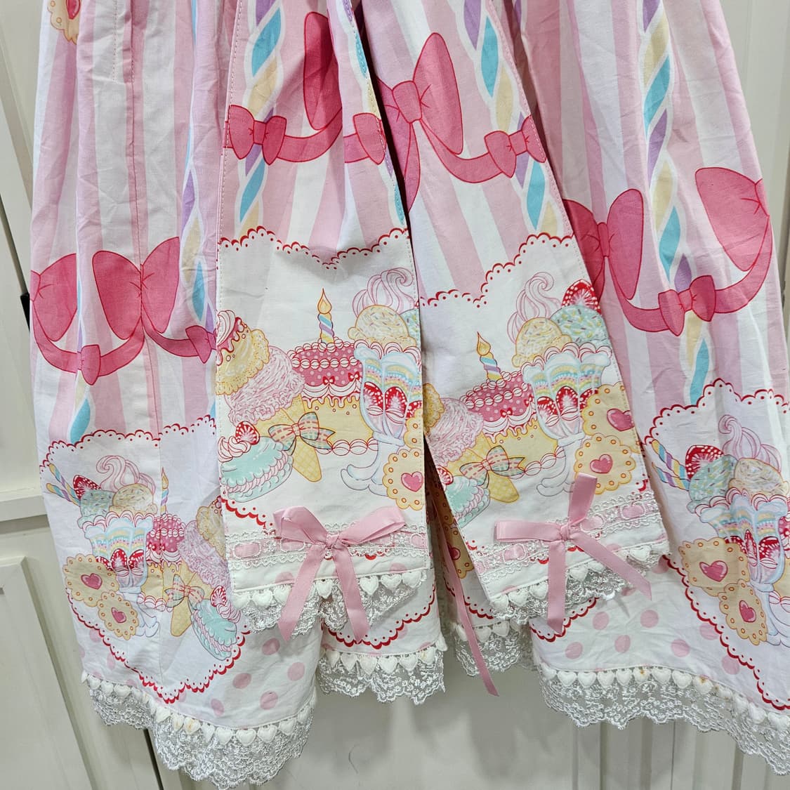 바디라인(BODY LINE) 스위트 파스텔 점퍼스커트 상품이미지8