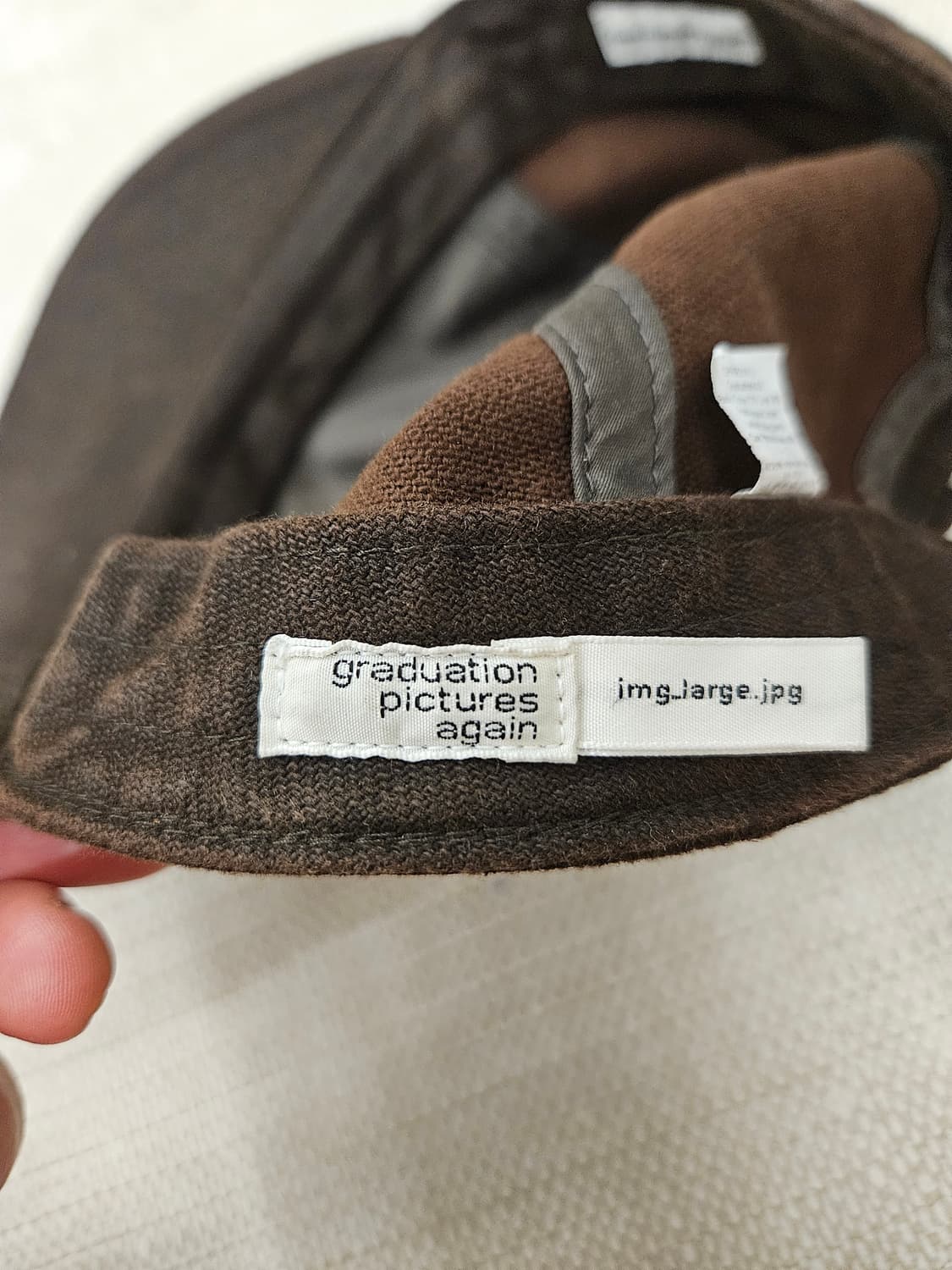 테프스토어 모자 다크브라운 L사이즈  상품이미지3