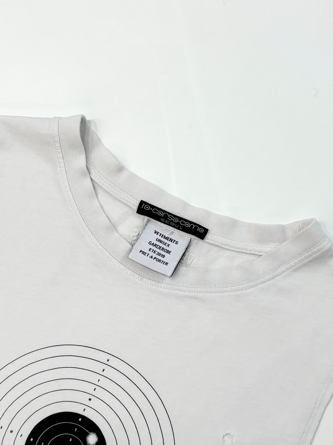 Vetements 베트멍 타겟 프린팅 화이트 슬리브리스 상품이미지7