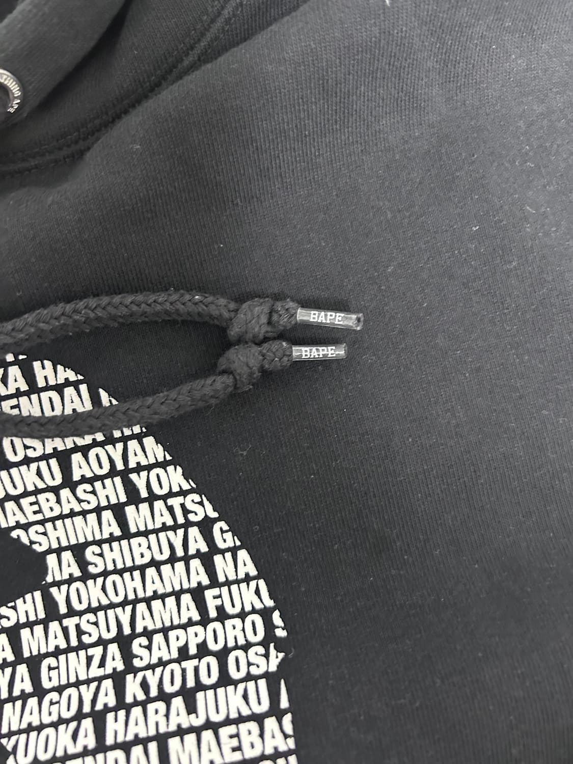 [BAPE] 베이프 블랙 후드티 XL 상품이미지5