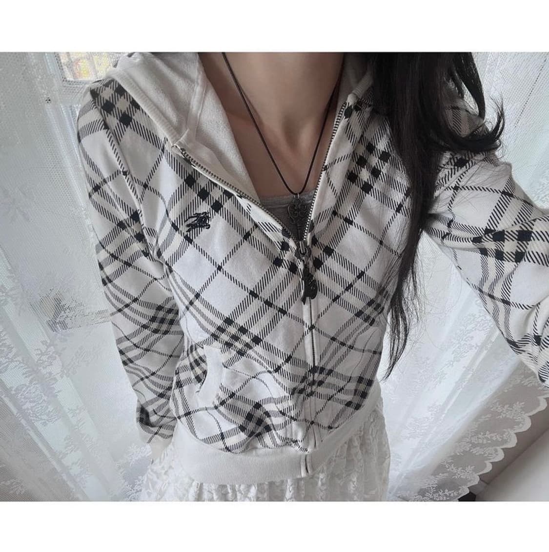 버버리 노바체크 블루라벨 집업 상품이미지2