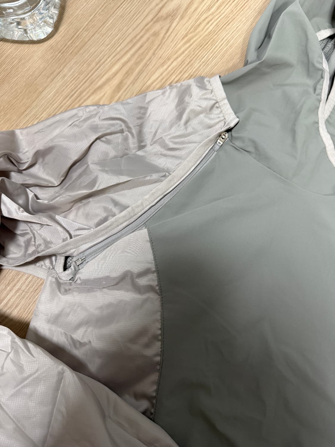 오호스 2-way Hoodie Bolero / Khaki 상품이미지5