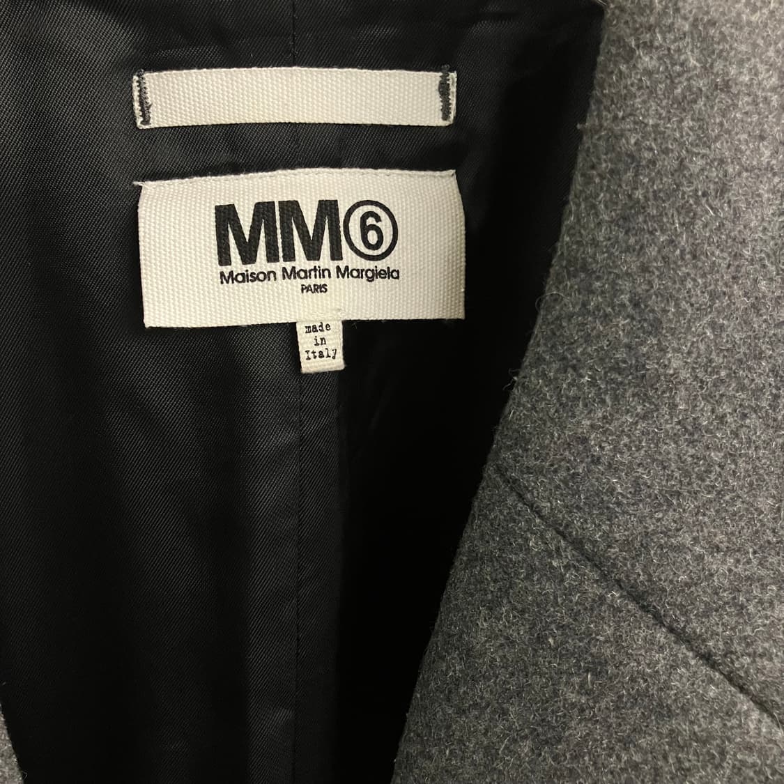 MM6 메종 마틴 마르지엘라 그레이 울 블렌드 코트 40 상품이미지3