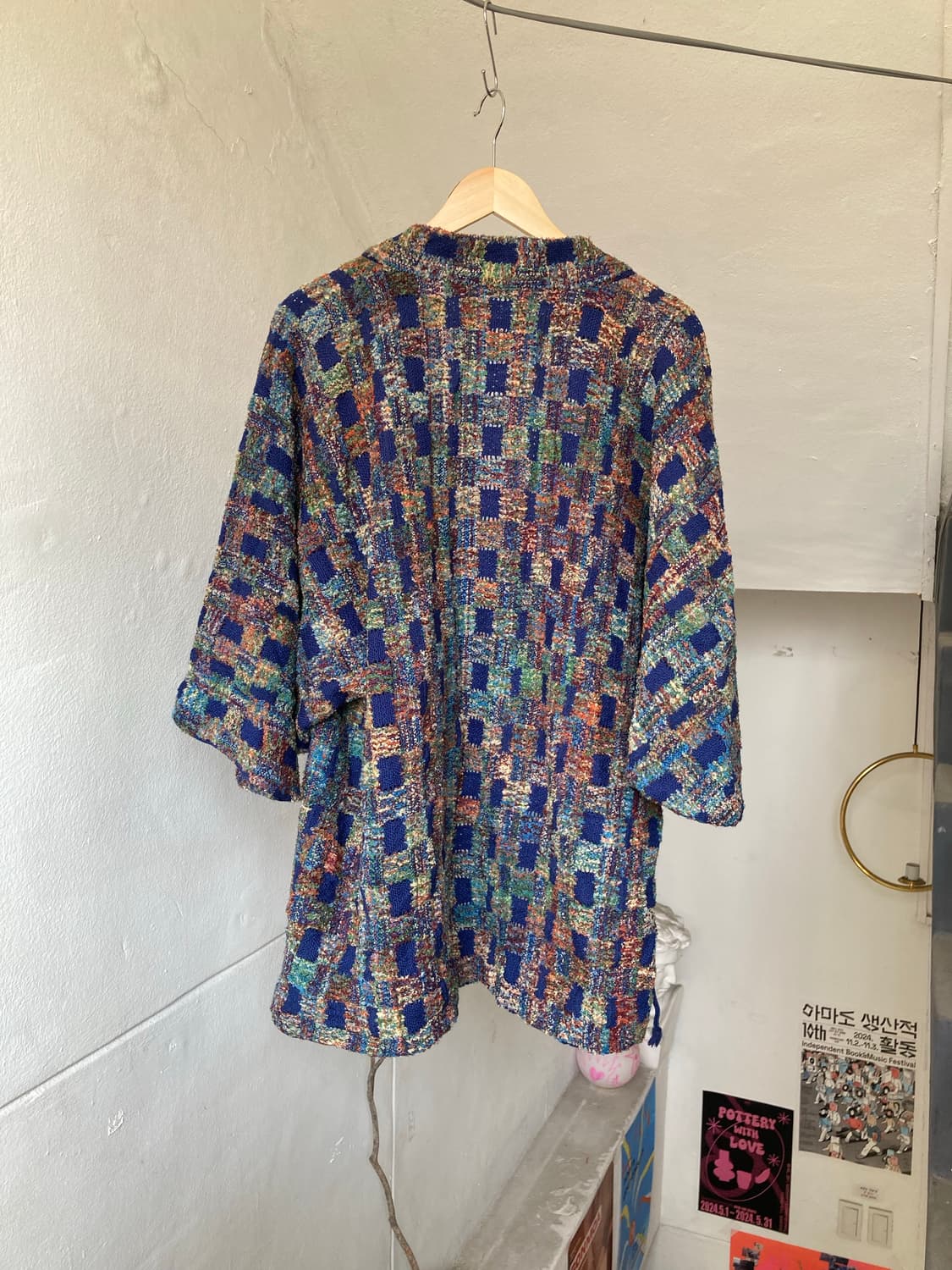 일본 감성 울 직조 가운 상품이미지5