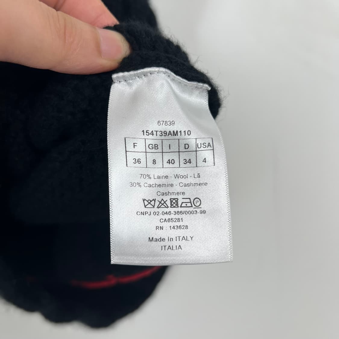 CD Dior 크리스챤 디올 캐시미어 래빗 니트조끼 상품이미지5