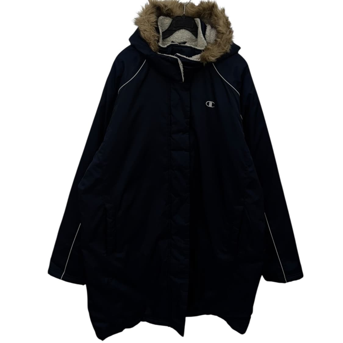 챔피온 후드탈착 양털 롱코트 상품이미지2