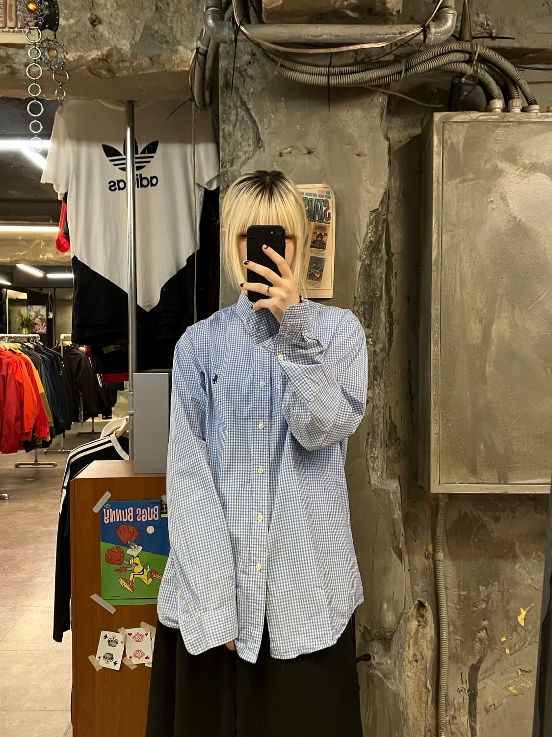 폴로 랄프로렌 체크 셔츠 블루 L #csz2016 상품이미지2