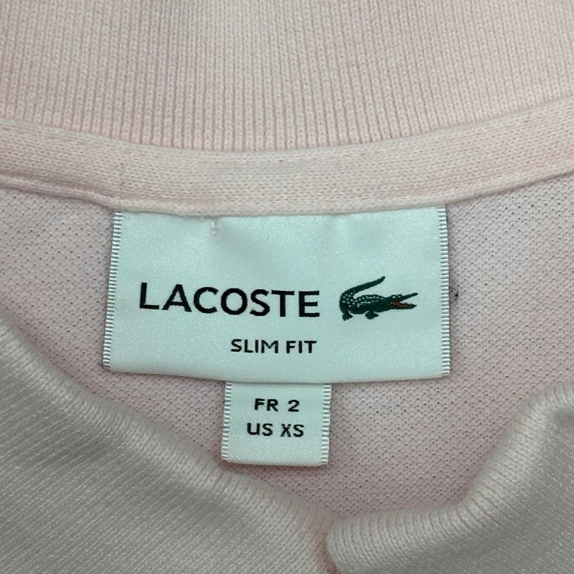 LACOSTE 슬림핏 피케 카라 반팔티 XS 상품이미지6