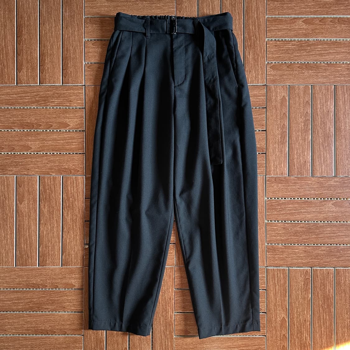 Attachment belted wool trouser slacks 상품이미지3