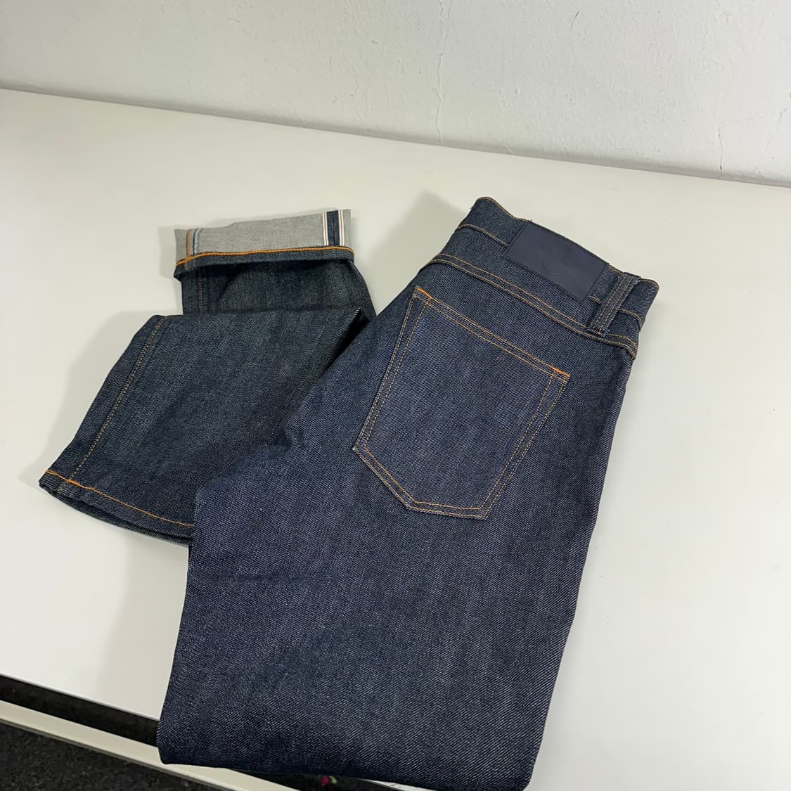 우먼M-L 26 유니클로 X 질샌더 슬림레귤러핏 셀비지 데님팬츠 상품이미지1