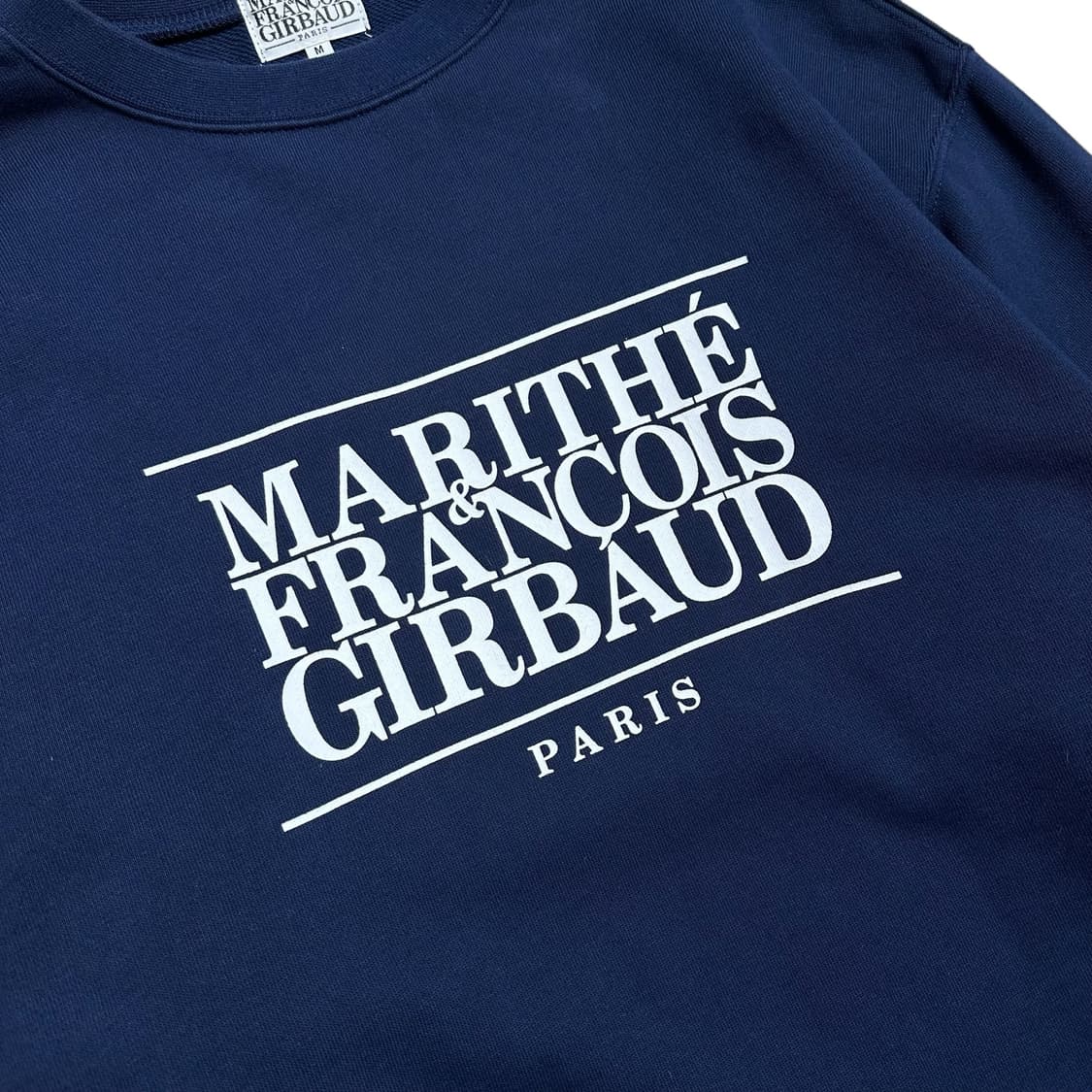 마리떼프랑소와저버 미들로고 네이비 맨투맨 상품이미지3