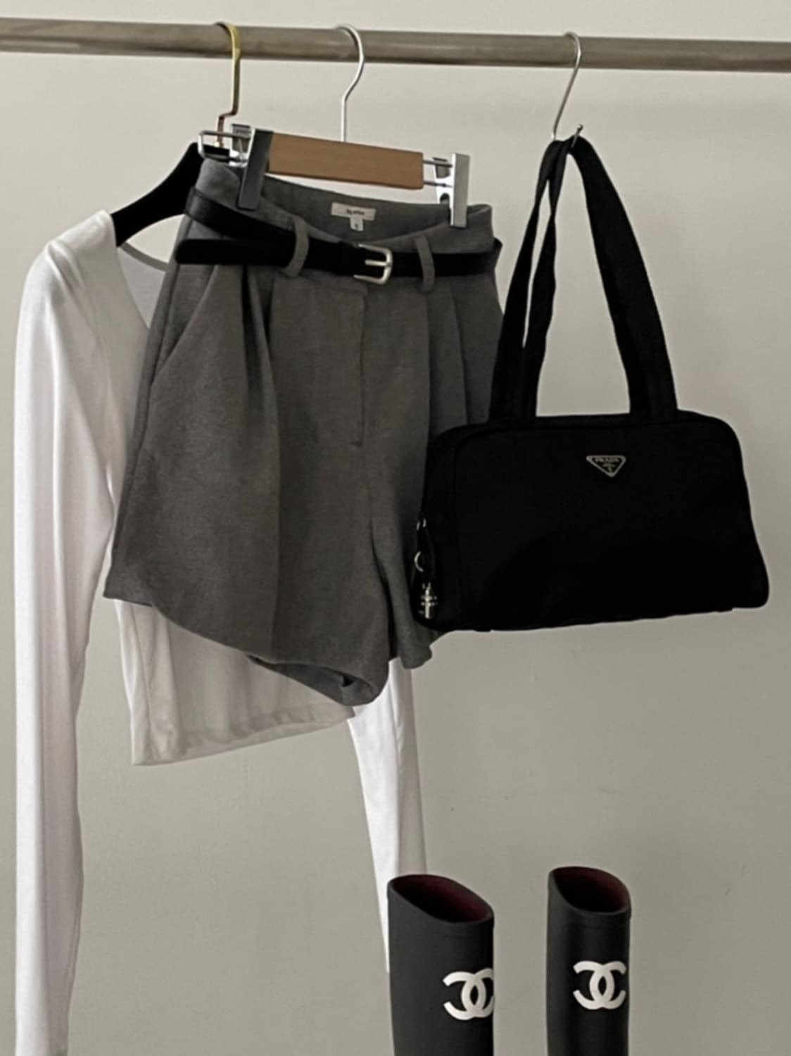 [정품 PRADA] 프라다 포코노 나일론 바게트백 숄더백 상품이미지9