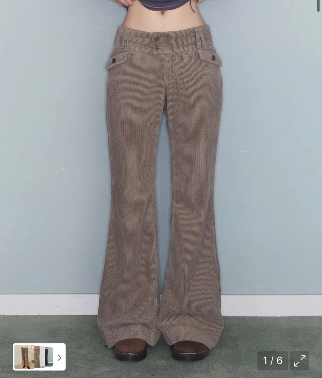미레코 로우 코듀로이 팬츠 상품이미지1