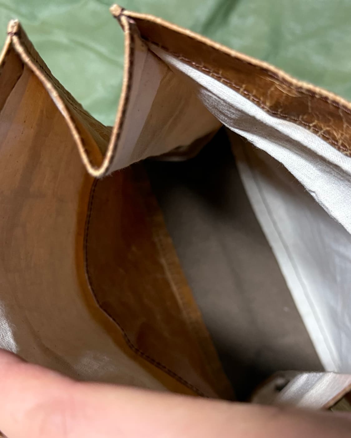 빈티지 크라프트 파우치 백 상품이미지5