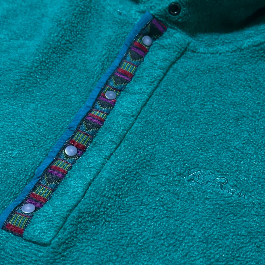 90s 엘엘빈 L.L.Bean 플리스 후디 하프 스냅 상품이미지2