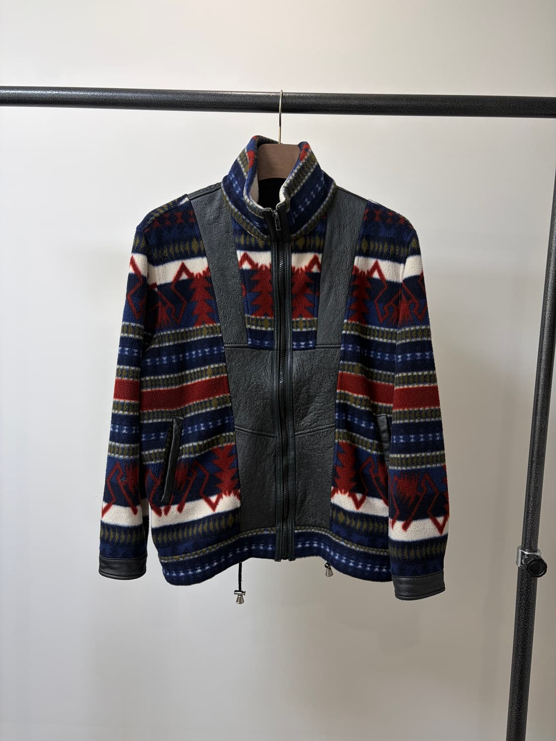 (L) 뉴질랜드 램스킨 양가죽 노르딕 레더 플리스 자켓 상품이미지1