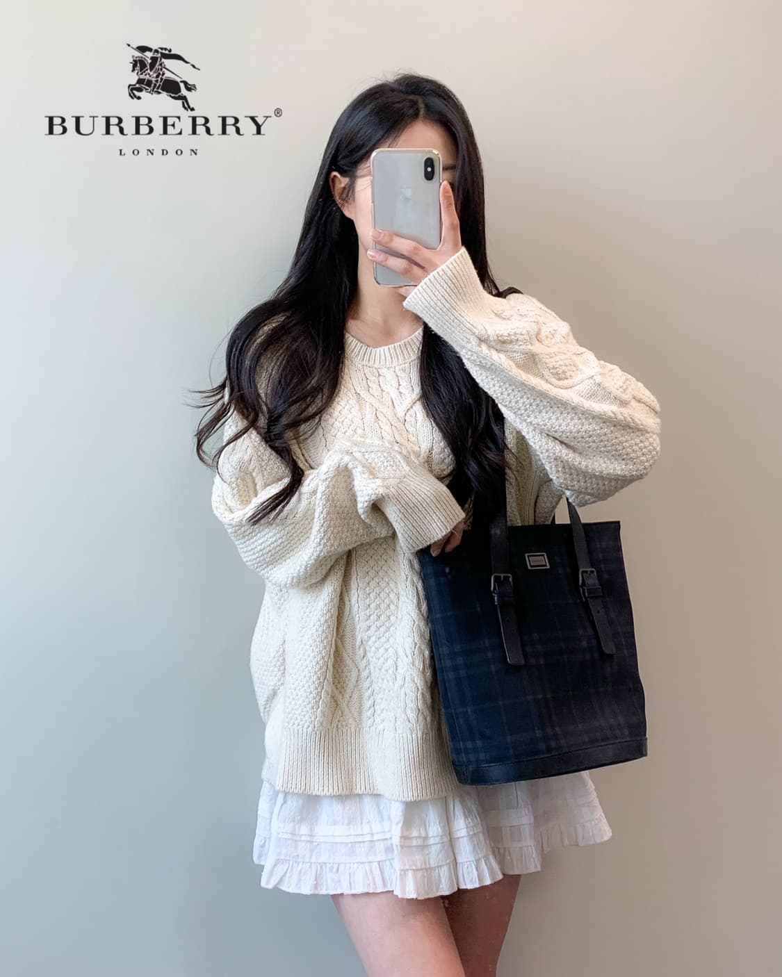 버버리 체크 숄더백 상품이미지2