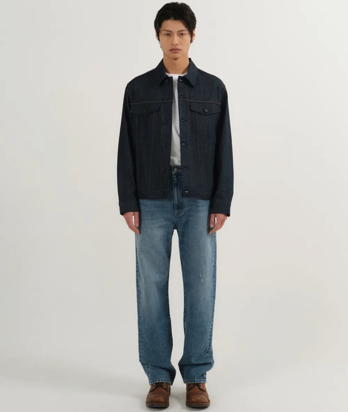 플랙진 남녀공용 생지 데님 자켓 051 로우 상품이미지4