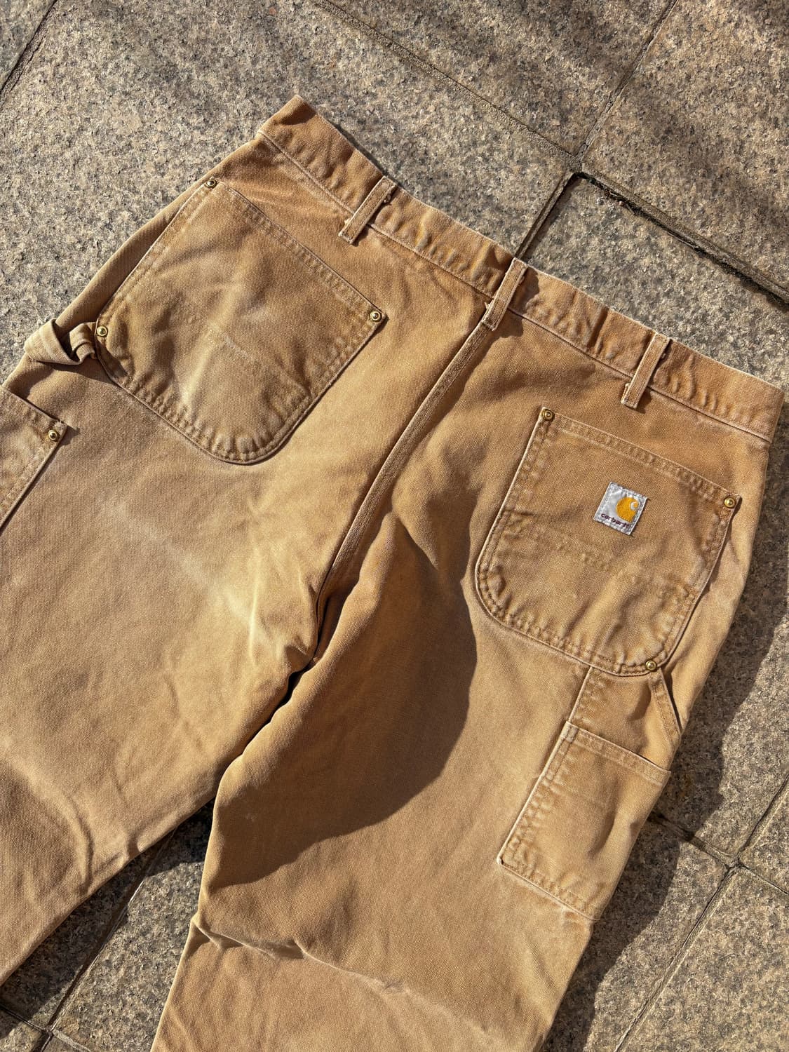 칼하트 더블니 카펜터 워크팬츠 BRN 상품이미지7