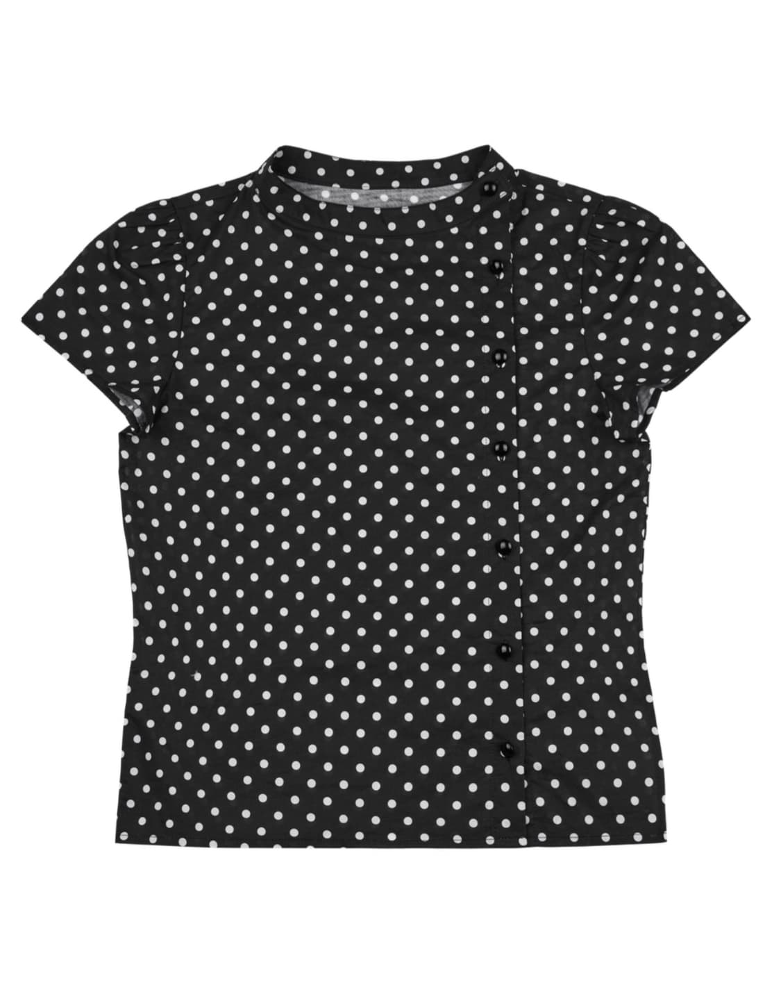 Kanari short sleeve puff shirt dot 땡땡이 상품이미지1