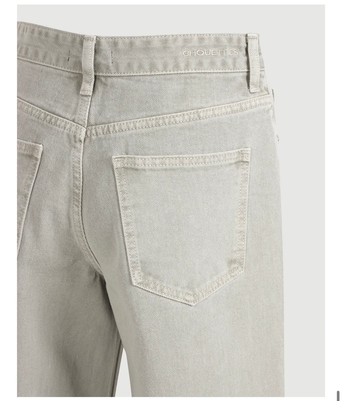 럭키슈에뜨 와이드 다잉 데님 팬츠 라이트베이지 상품이미지5