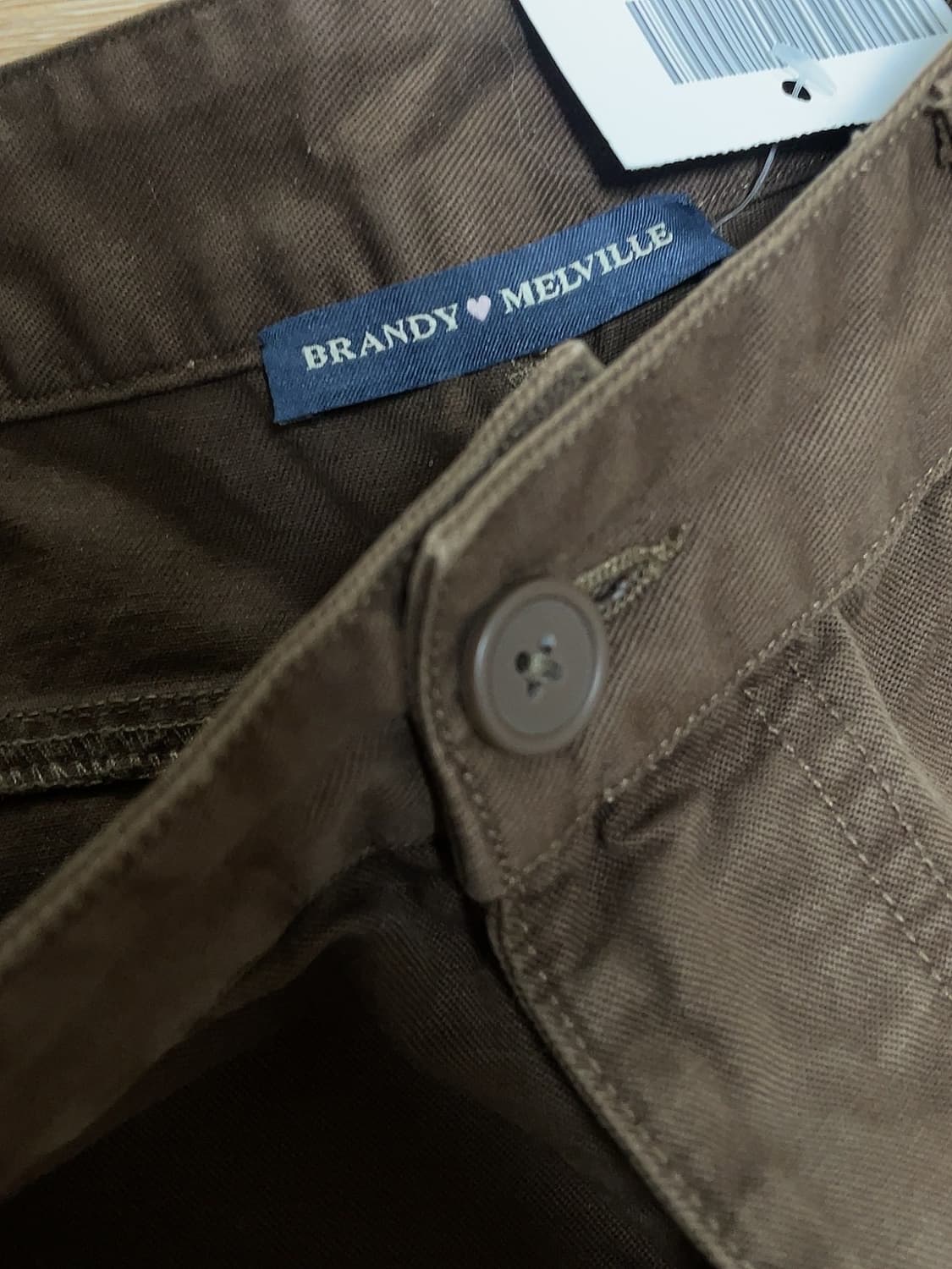 브랜디멜빌 브라운 와이드 면 팬츠 바지 상품이미지2