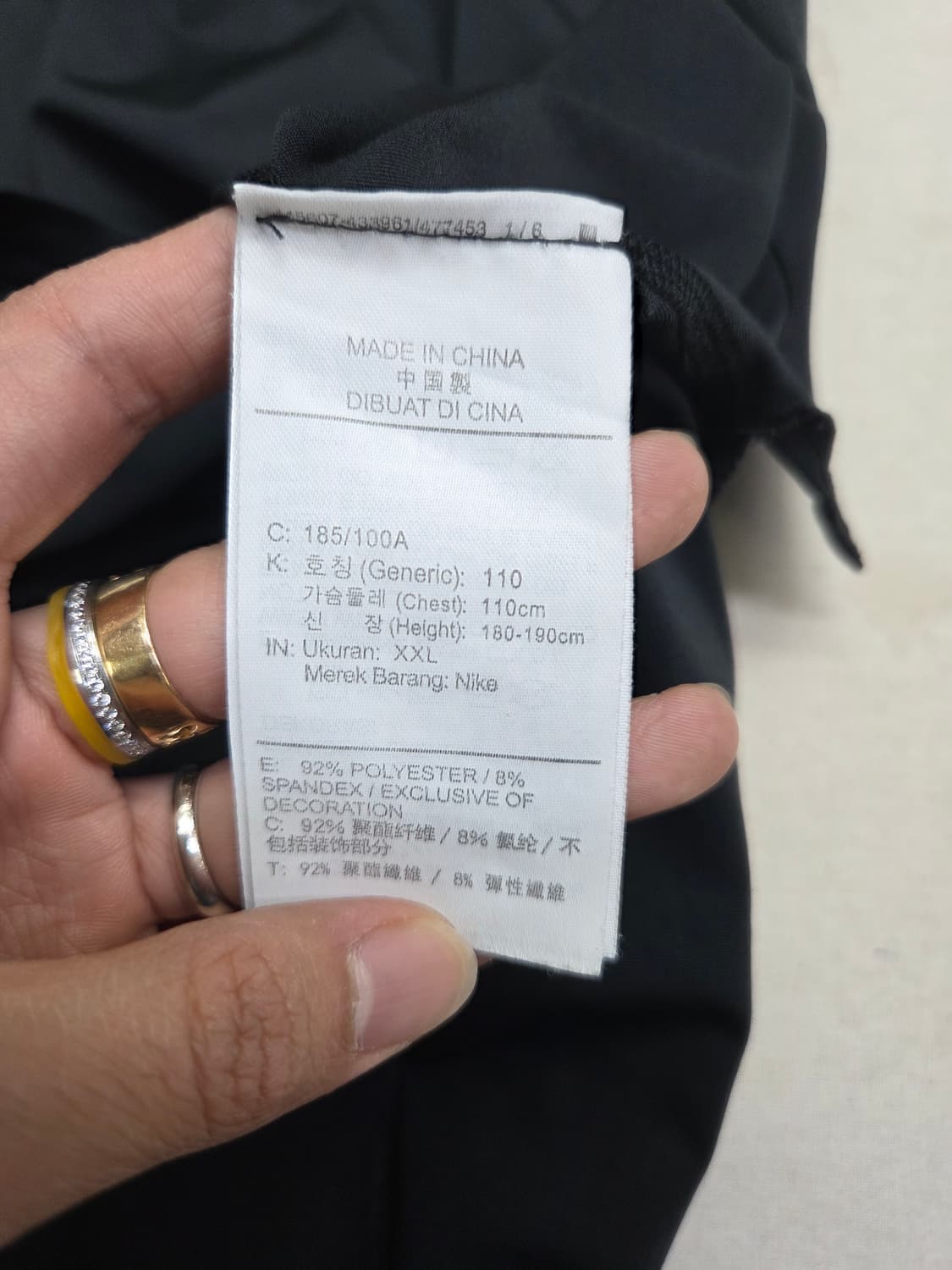 나이키 프로 블랙 남성 민소매 110 상품이미지3