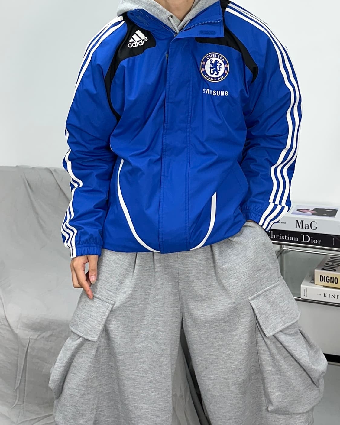 아디다스 08-09 첼시 바람막이 100 상품이미지2