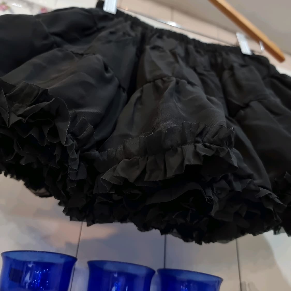 검정색 프릴 캉캉 스커트 상품이미지2