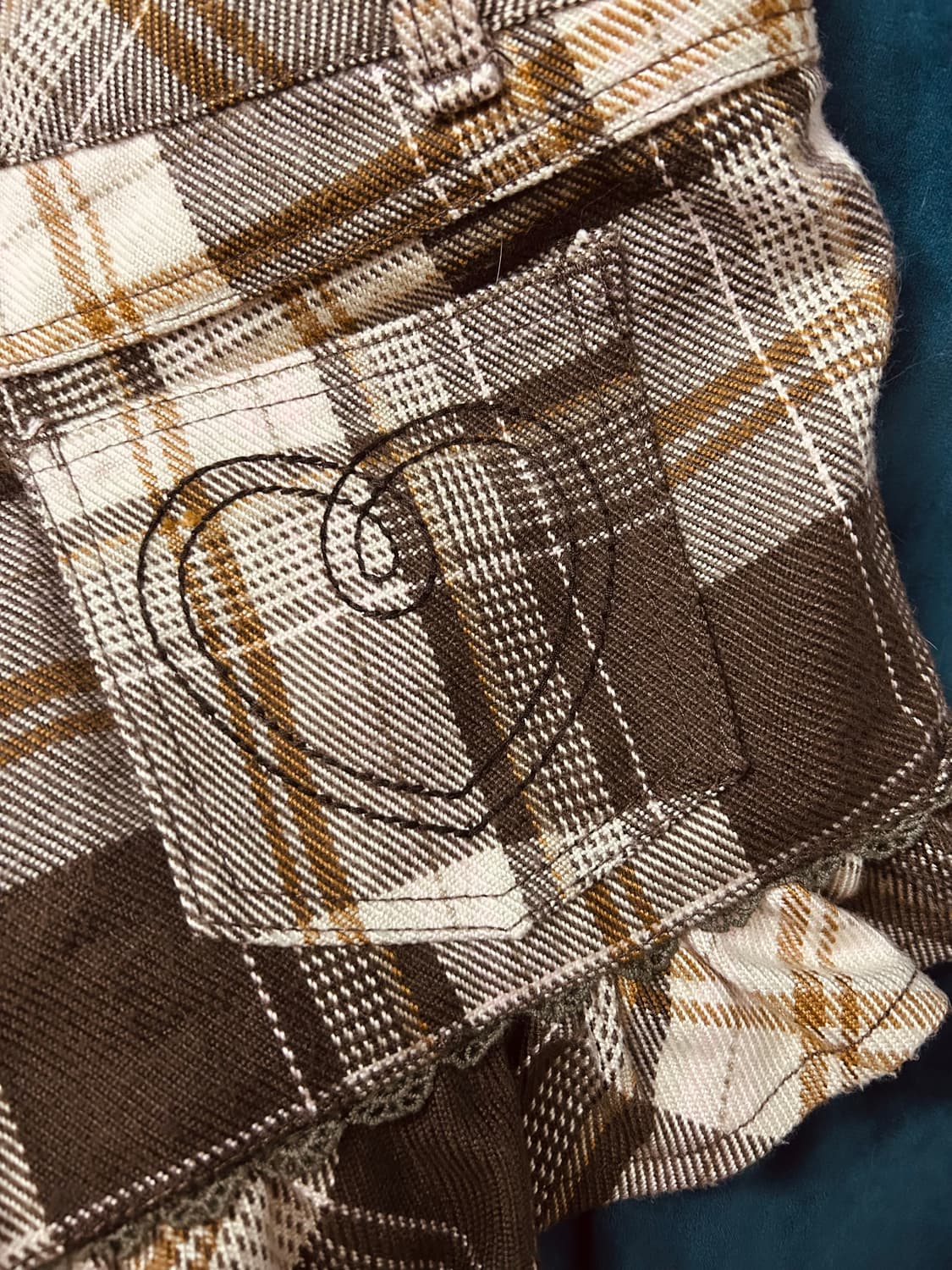 리즈리사 개대장 초코바닐라깔 라떼갸루 로우라이즈 숏팬츠 상품이미지3