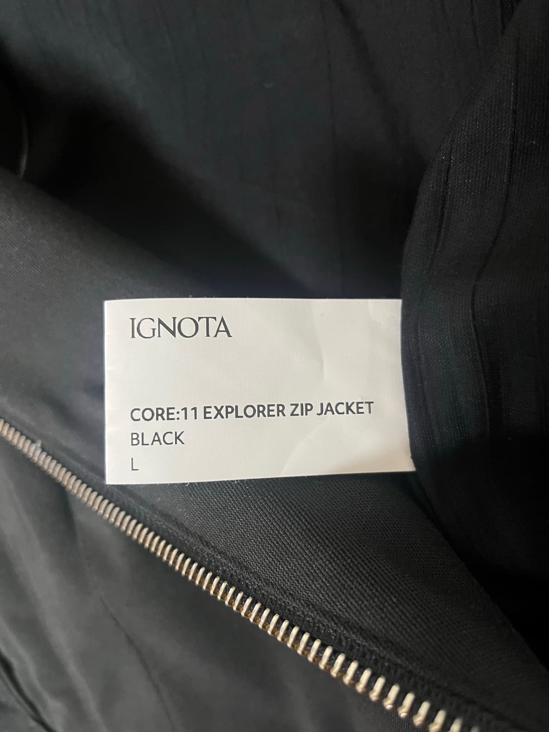 이그노타 코어11 익스플로러 집 자켓 블랙 L 상품이미지2