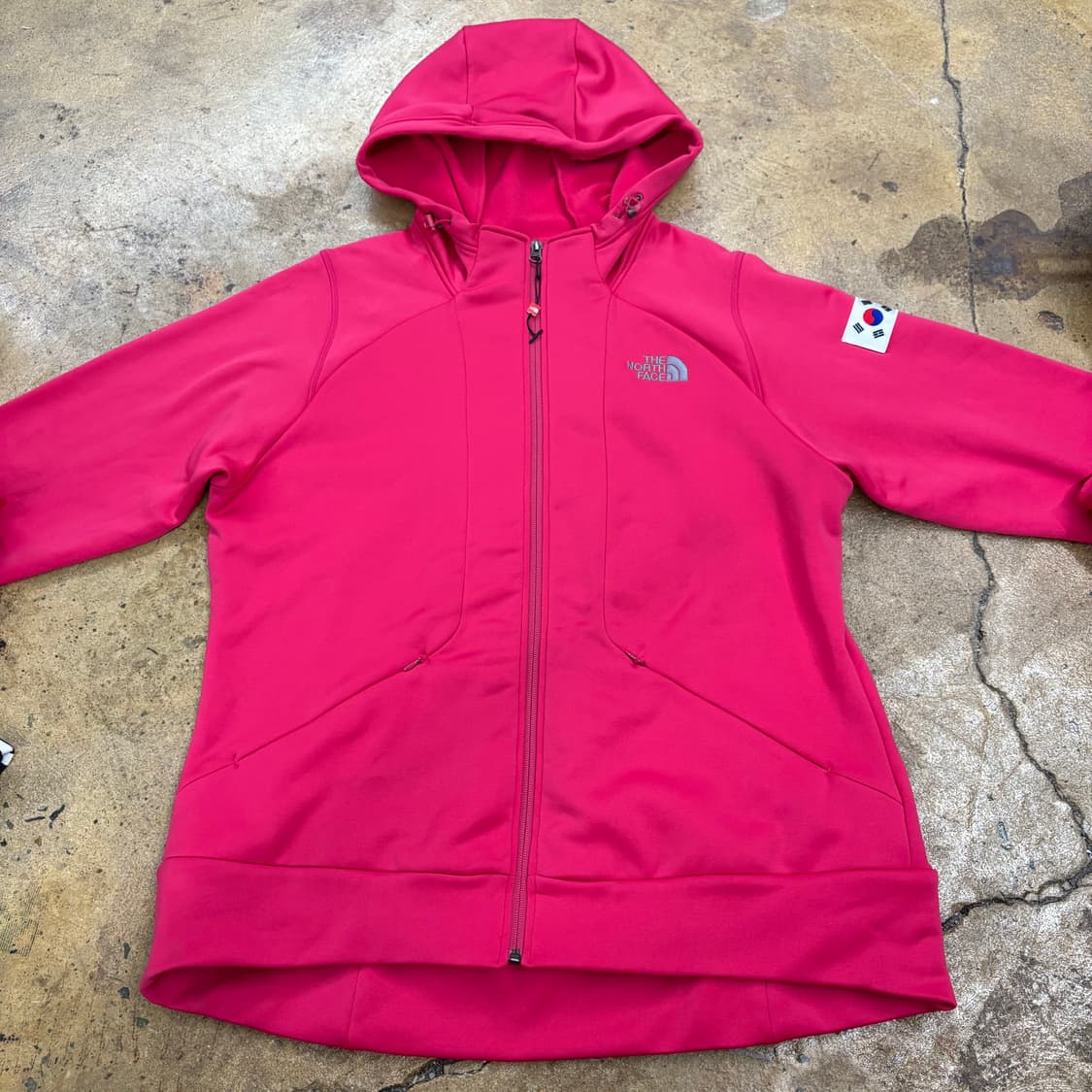 [정품/110,4XL] 노스페이스 팀코리아 기모 후드집업 b16 상품이미지3